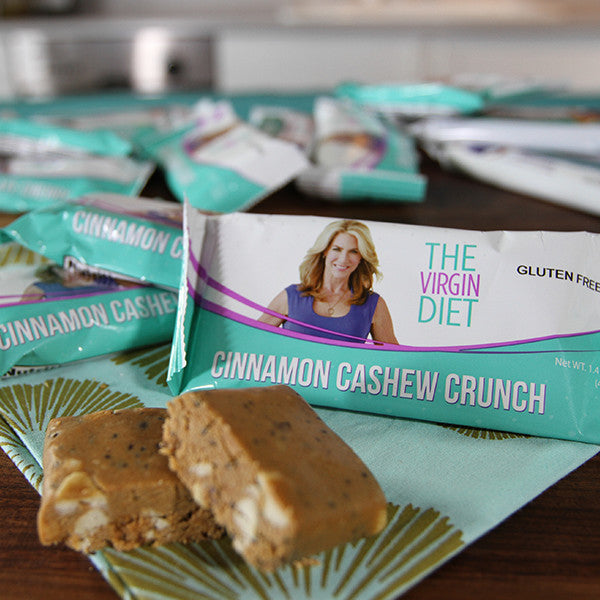 Cinnamon Cashew Crunch Virgin Diet Bars - Box of 12